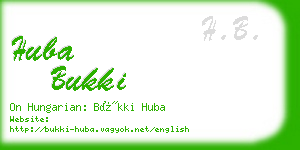 huba bukki business card